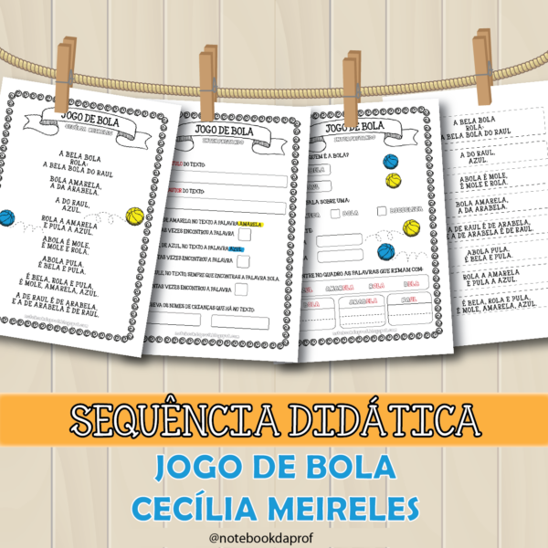 Atividades com Poema - Jogo de Bola (Cecília Meireles)